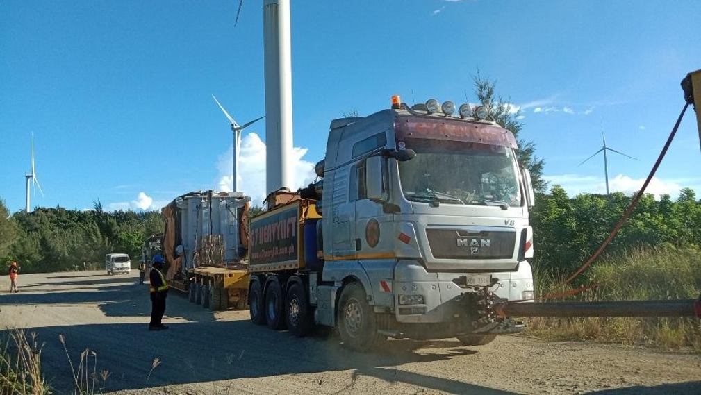 Picture for news item MIESCOR - HANDLING OF ONE (1) UNIT 109 MT TRANSFORMER FOR BWPC WINDFARM